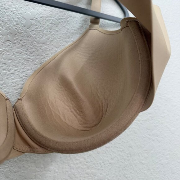 Cacique Lightly Lined Full Coverage Beige Adjustable Strap Bra Womens size 38DD - Picture 4 of 6